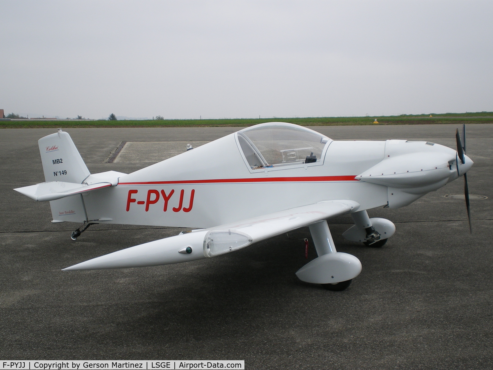 F-PYJJ, Brugger MB-2 Colibri C/N 149, Colibri MB2 basé à Ecuvillens/Suisse (LSGE)