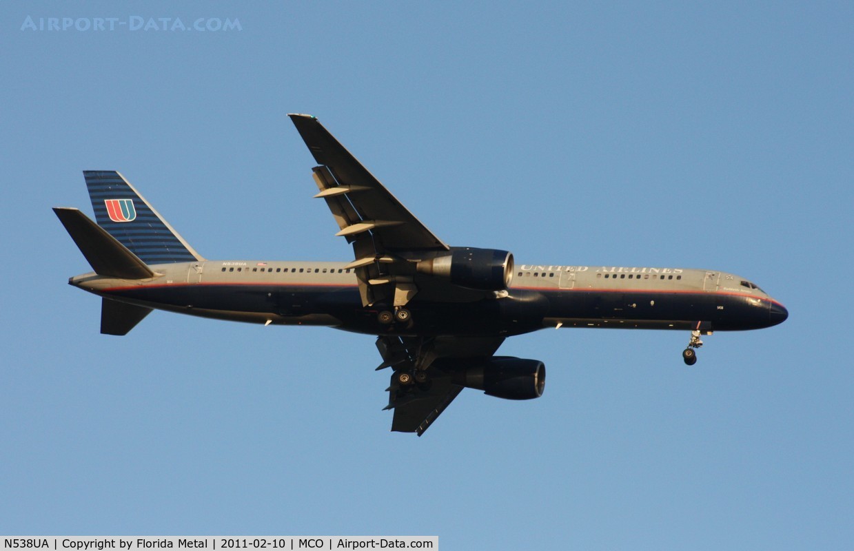N538UA, 1991 Boeing 757-222(SF) C/N 25222, United 757