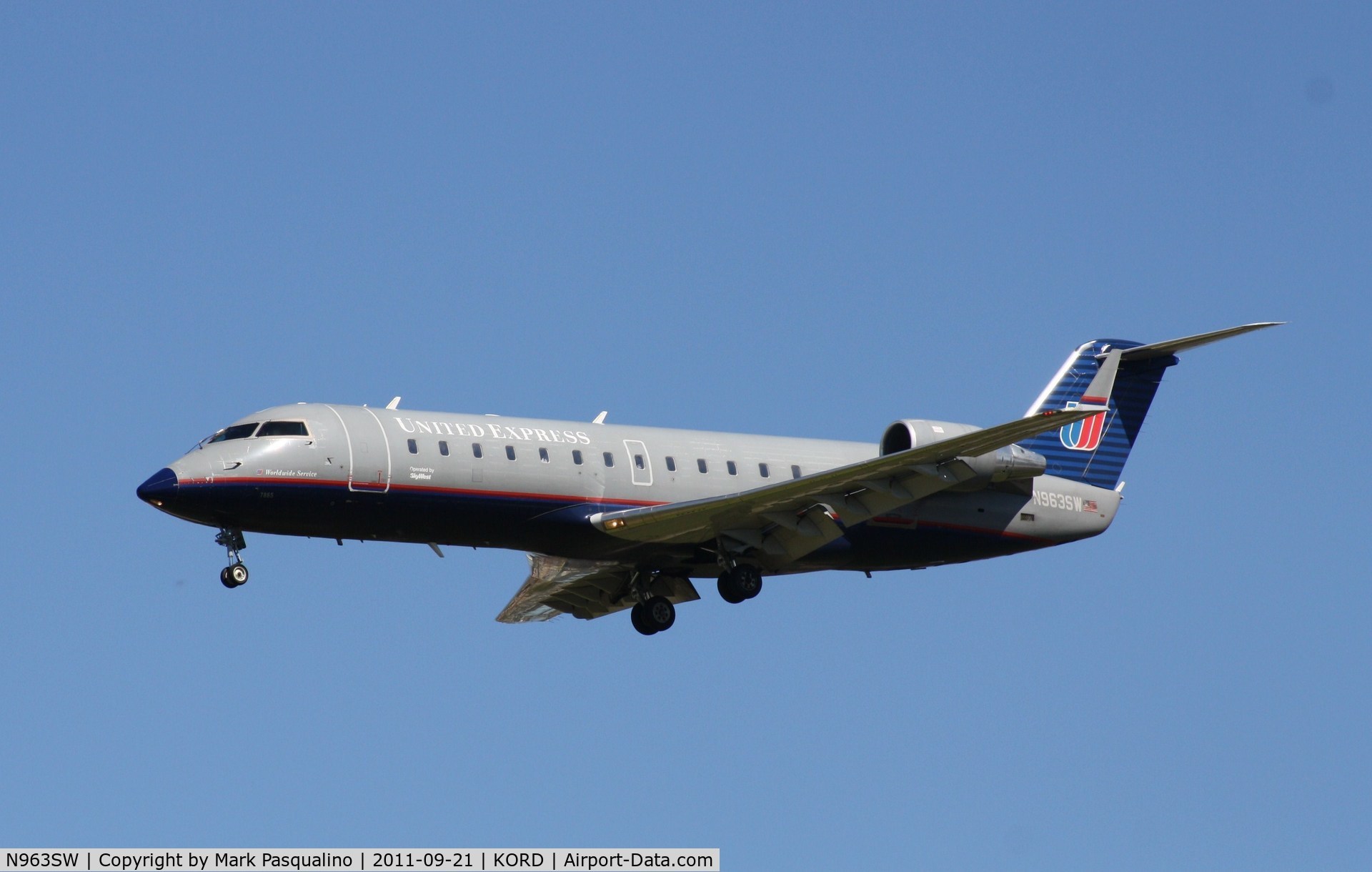 N963SW, 2003 Bombardier CRJ-200LR (CL-600-2B19) C/N 7865, CL-600-2B19