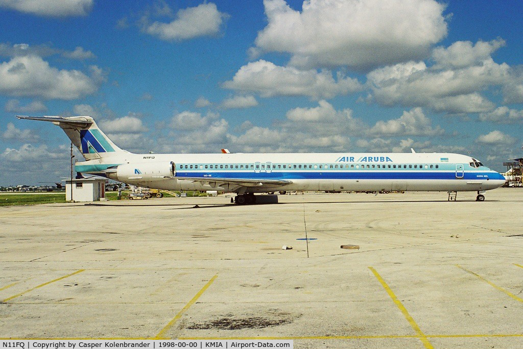 N11FQ, 1989 McDonnell Douglas MD-88 C/N 49759/1606, Air Aruba