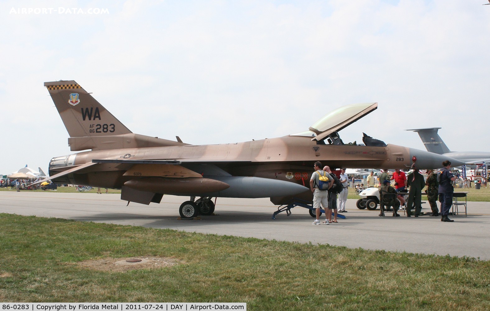 86-0283, 1986 General Dynamics F-16C Fighting Falcon C/N 5C-389, F-16 in aggressor colors