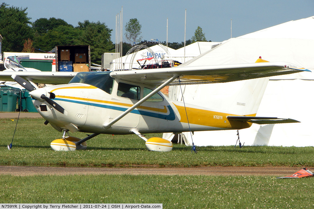 N759YR, 1978 Cessna 182Q Skylane C/N 18266369, On static display at 2011 Oshkosh