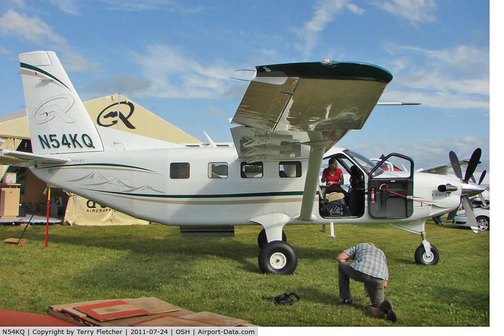 N54KQ, 2011 Quest Kodiak 100 C/N 100-0054, On static display at 2011 Oshkosh