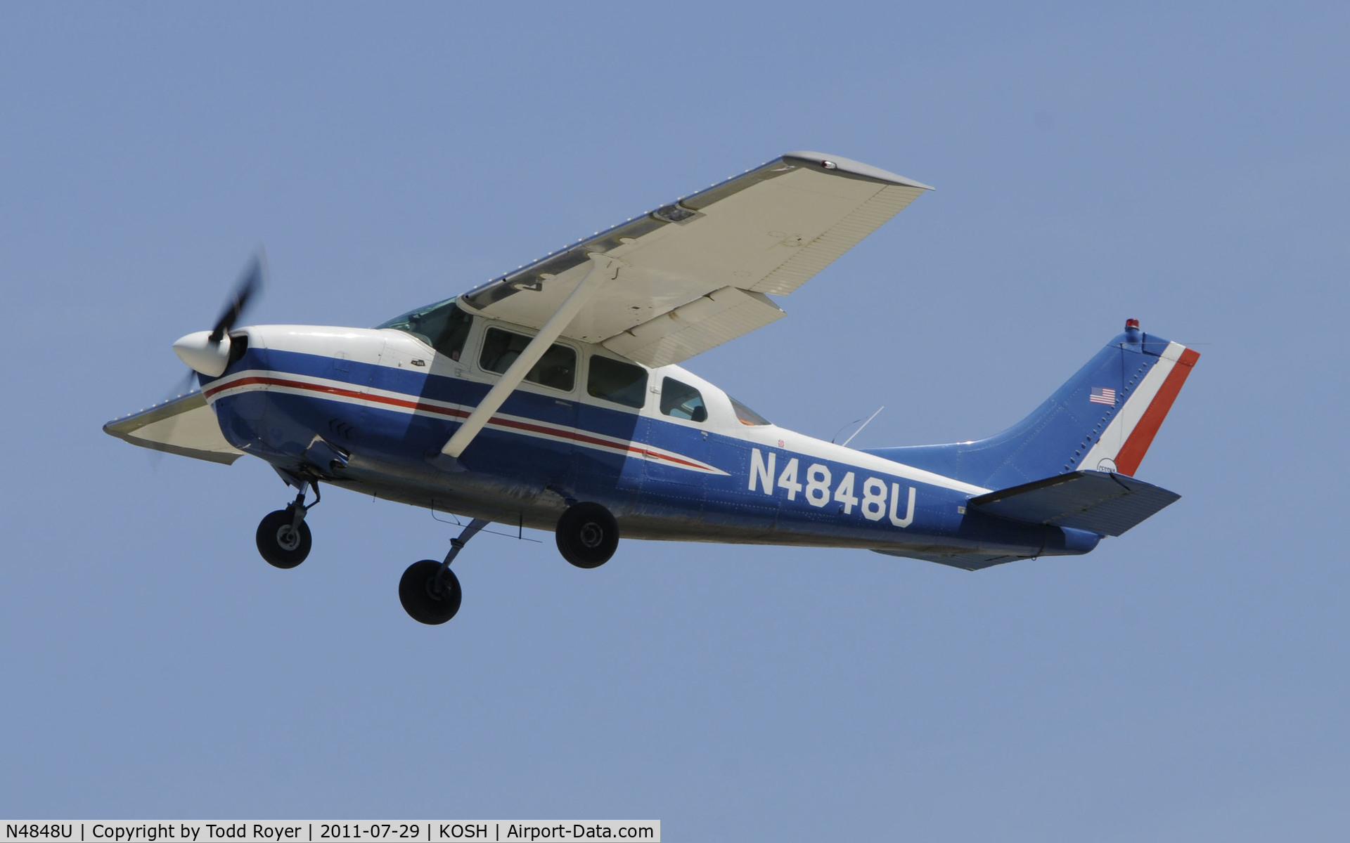 N4848U, 1964 Cessna 210-5A (205A) C/N 205-0548, AIRVENTURE 2011