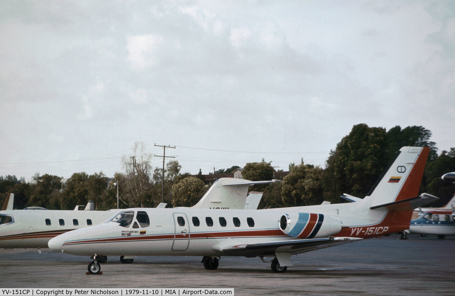 YV-151CP, 1978 Cessna 551 Citation II C/N 551-0005, Cessna Citation II as seen at Miami in November 1979.