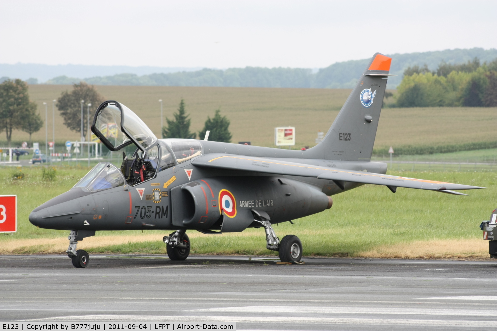 E123, Dassault-Dornier Alpha Jet E C/N E123, with new military code 705-RM