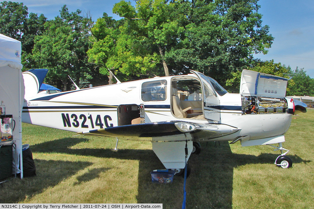 N3214C, 1954 Beech E35 C/N D-3878, At 2011 Oshkosh