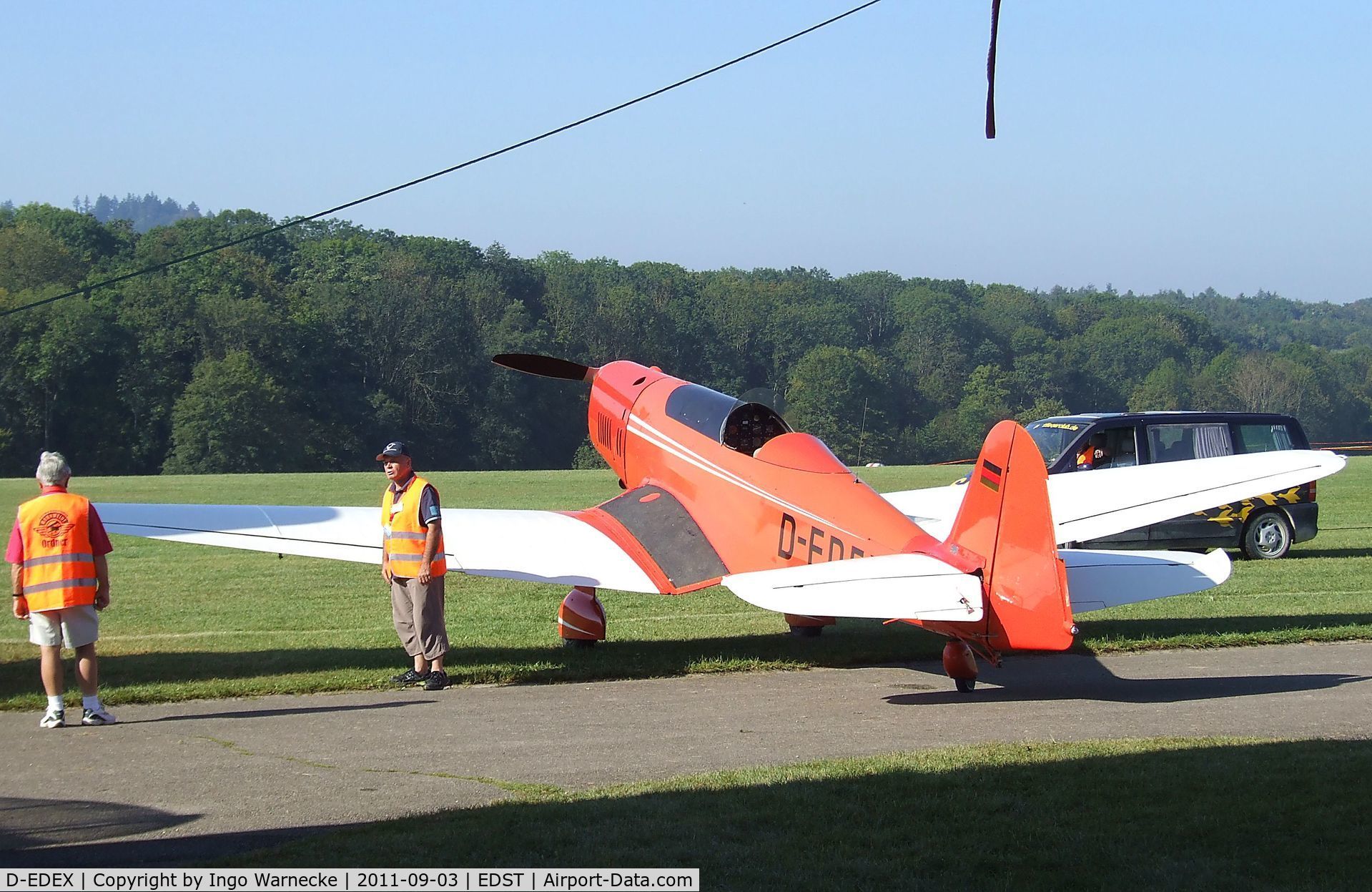 D-EDEX, 1940 Klemm Kl-35 Spezial C/N 1916, Klemm Kl 35 Spezial at the 2011 Hahnweide Fly-in, Kirchheim unter Teck airfield