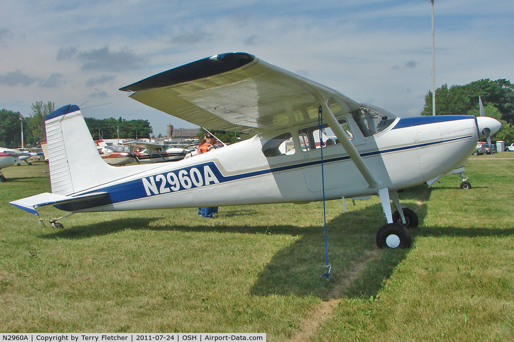 N2960A, 1953 Cessna 180 C/N 30160, At 2011 Oshkosh