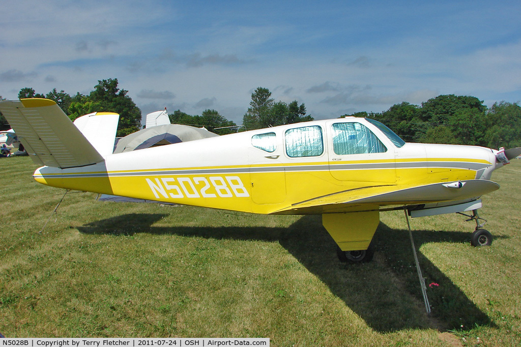 N5028B, 1955 Beech F35 Bonanza C/N D-4294, At 2011 Oshkosh