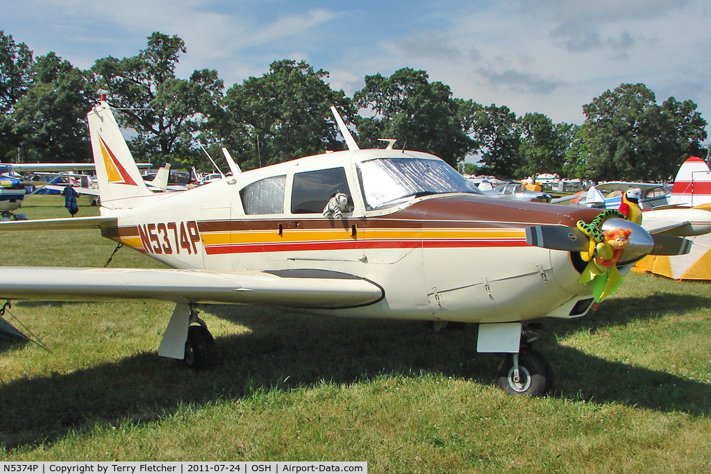 N5374P, 1958 Piper PA-24-250 Comanche C/N 24-424, At 2011 Oshkosh