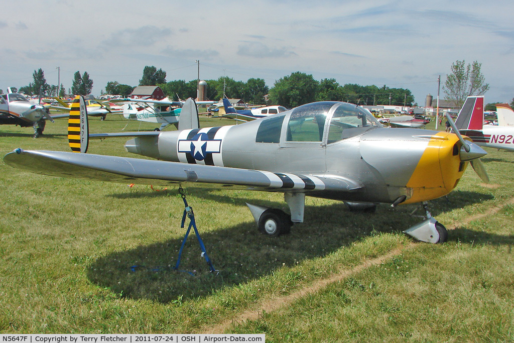N5647F, 1967 Alon A2A Aircoupe C/N B-247, At 2011 Oshkosh
