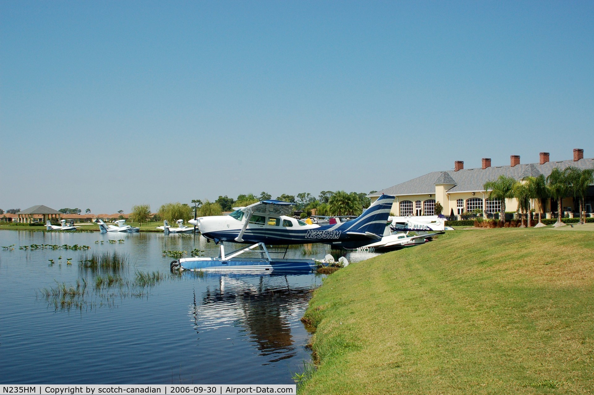 N235HM, 1984 Cessna TU206G Turbo Stationair C/N U20606795, 1984 Cessna TU206G N235HM at Lake Ashton Golf Club, Lake Wales, FL