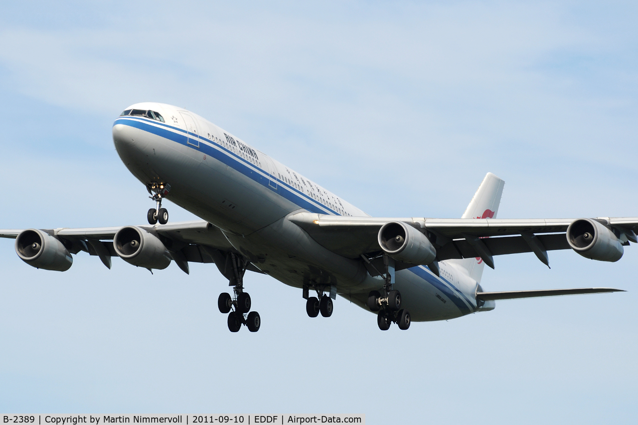 B-2389, 1998 Airbus A340-313X C/N 243, Air China