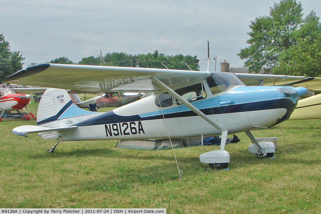 N9126A, 1950 Cessna 170A C/N 19417, At 2011 Oshkosh