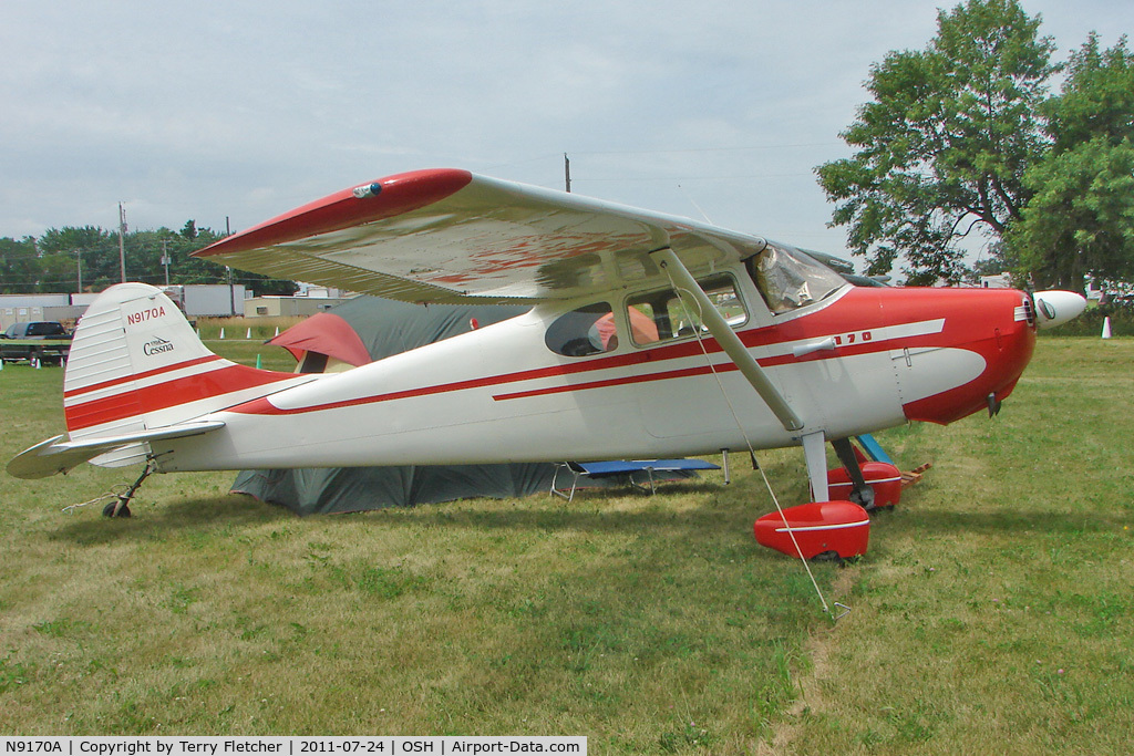 N9170A, 1950 Cessna 170A C/N 19361, At 2011 Oshkosh