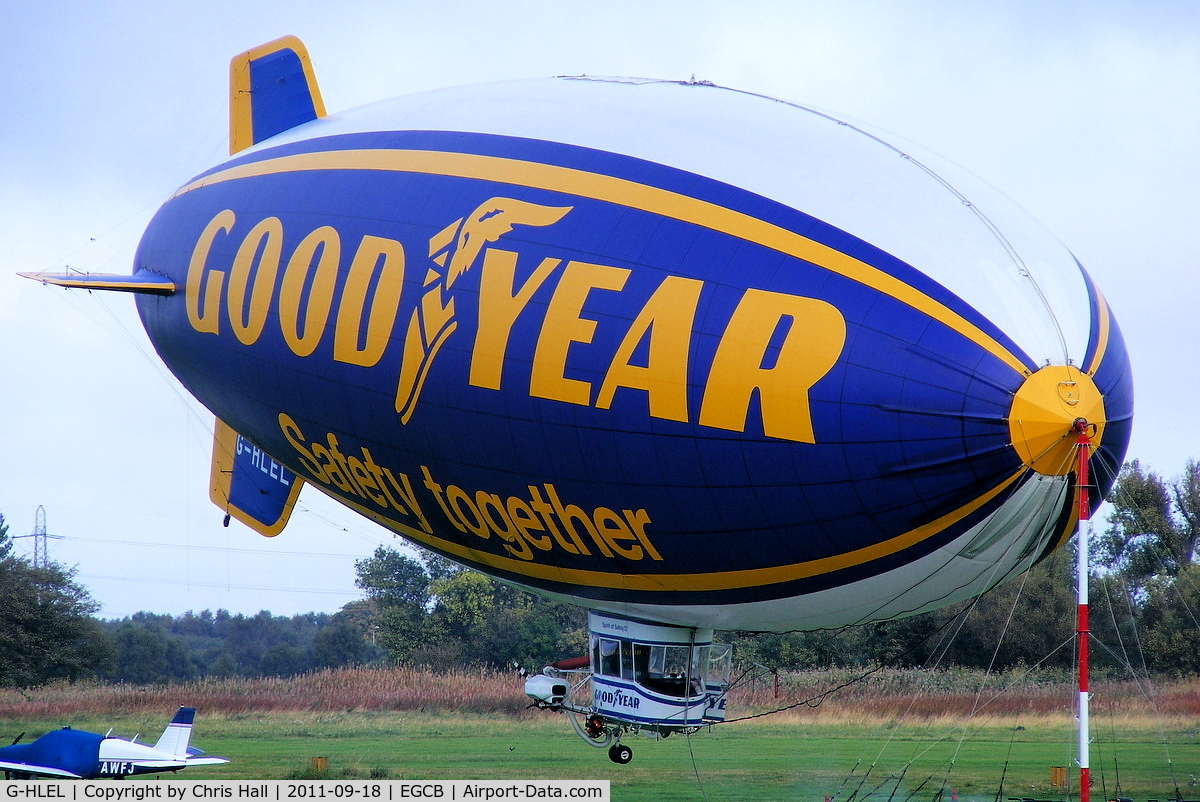 G-HLEL, 1995 American Blimp Corp A-60+ C/N 10, Goodyear Airship at Barton