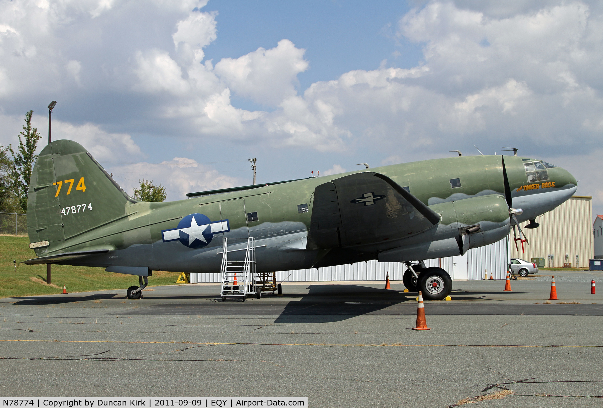 N78774, 1944 Curtiss C-46F Commando C/N 22597, A stonker at Monroe and in flyable condition too!