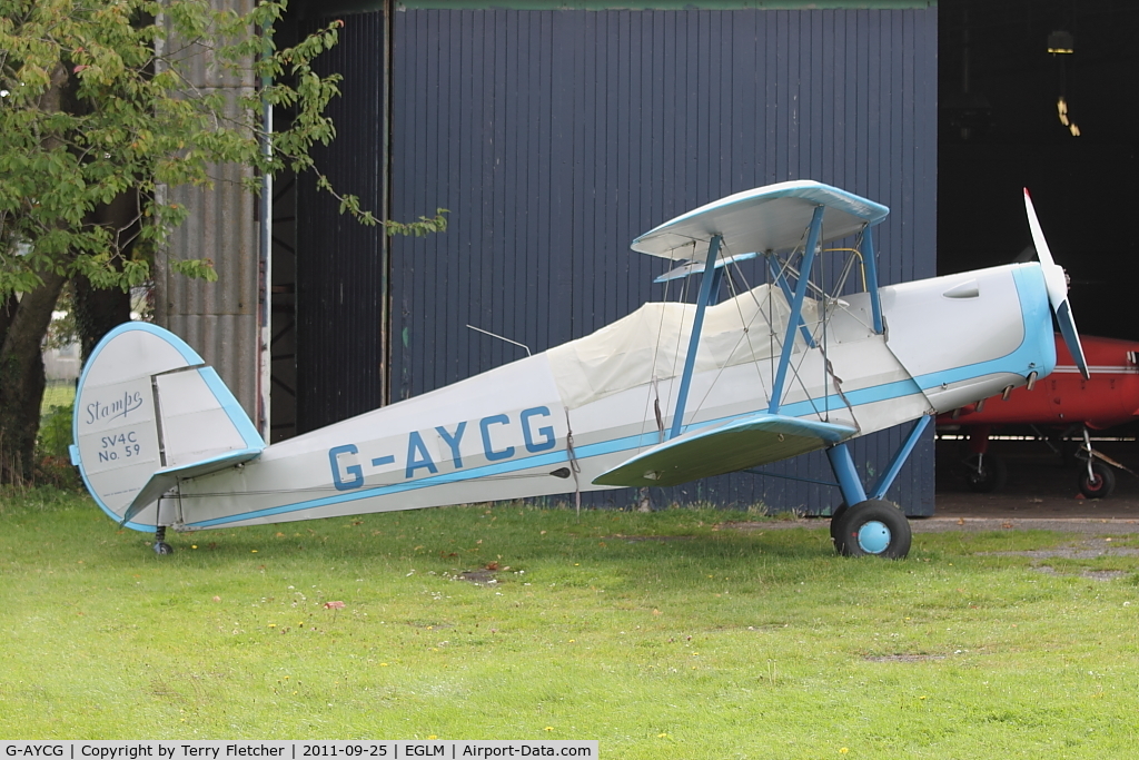 G-AYCG, 1970 Stampe-Vertongen SV-4C C/N 59, 1970 Stampe-Vertongen SV-4C, c/n: 59 at White Waltham