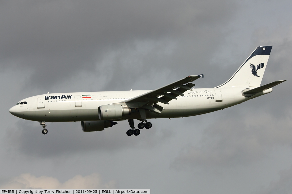 EP-IBB, 1994 Airbus A300B4-605R C/N 727, Iran Air 1994 Airbus A300-605R, c/n: 727 at Heathrow