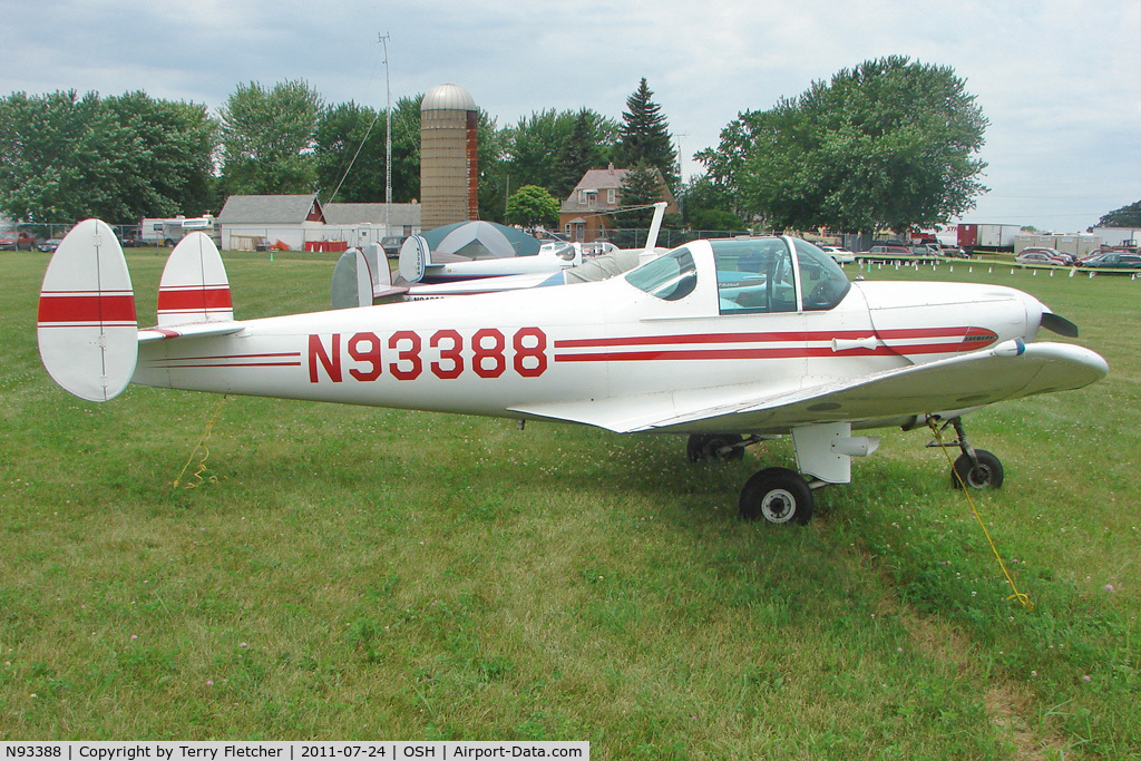 N93388, 1946 Erco 415C Ercoupe C/N 711, At 2011 Oshkosh