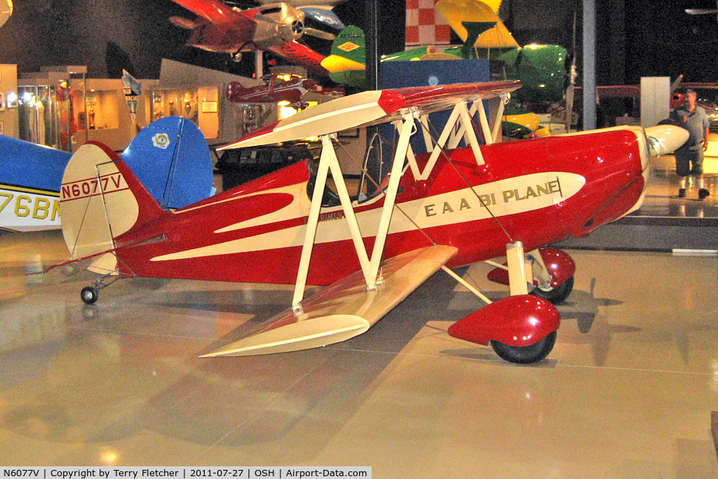 N6077V, 1960 Experimental Aircraft Association A-1 Bi-Plane C/N A1, At Oshkosh Museum