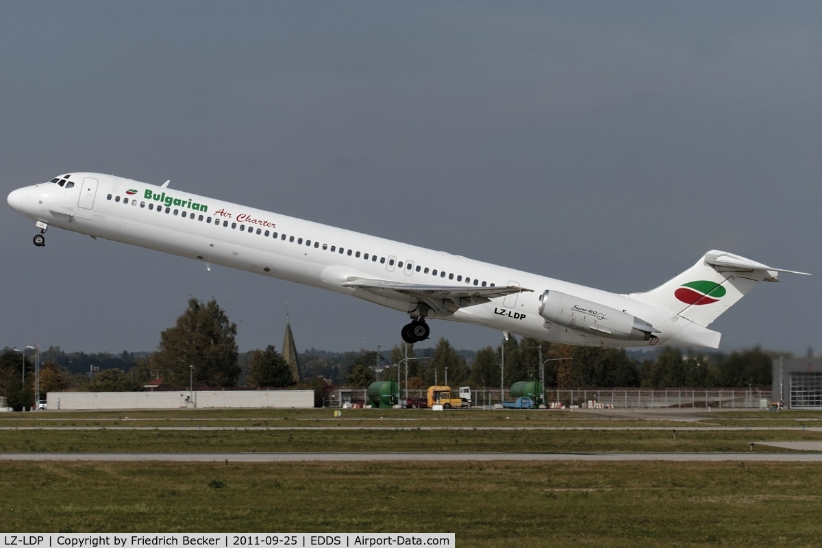 LZ-LDP, 1990 McDonnell Douglas MD-82 (DC-9-82) C/N 49973, departure via RW25