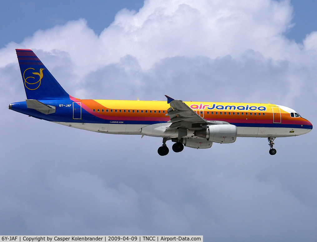 6Y-JAF, 1996 Airbus A320-214 C/N 624, Air Jamaica