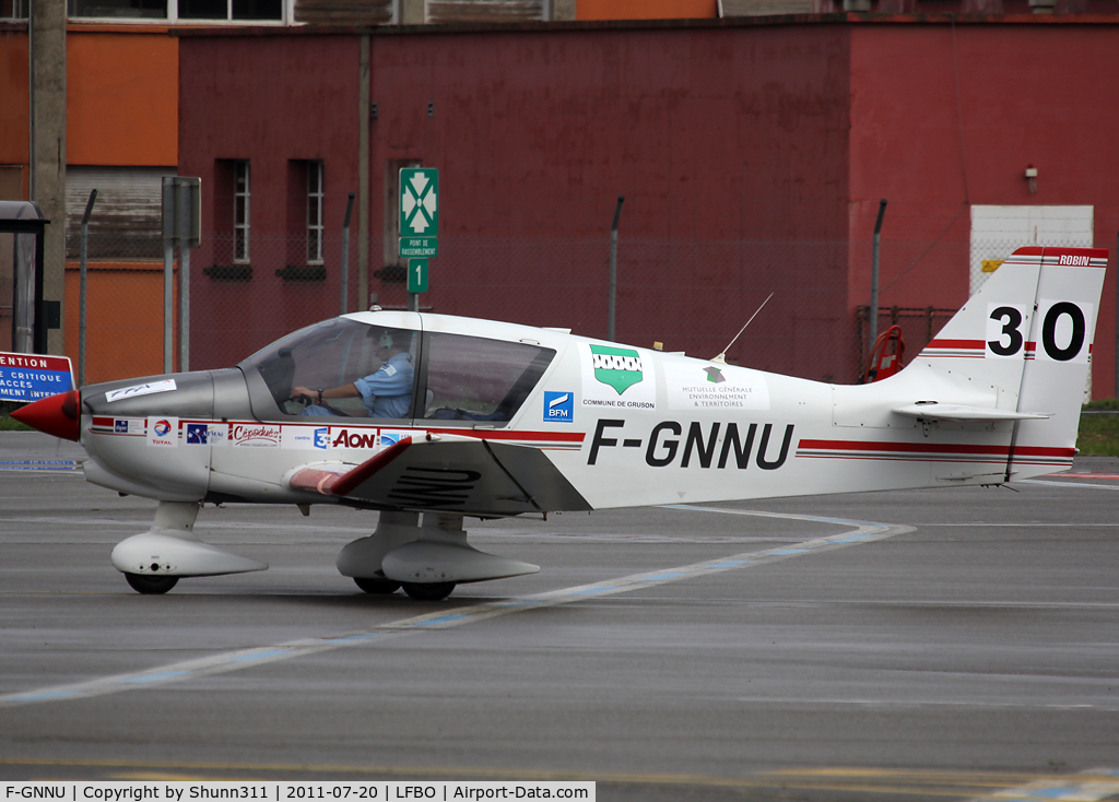 F-GNNU, 1994 Robin DR-400-120 C/N 2263, Participant of the French Young Pilot Tour 2011