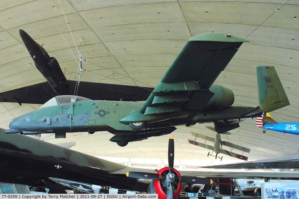 77-0259, 1977 Fairchild Republic A-10A Thunderbolt II C/N A10-0184, Exhibited at Imperial War Museum , Duxford