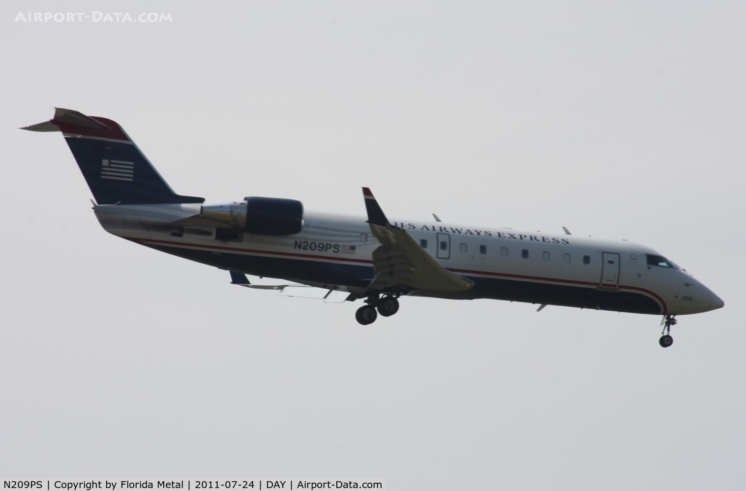 N209PS, 2003 Bombardier CRJ-200ER (CL-600-2B19) C/N 7874, US Airways CRJ