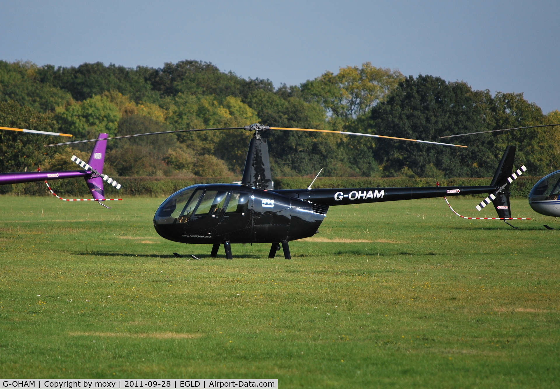 G-OHAM, 2005 Robinson R44 Raven II C/N 10743, Robinson R44 Raven II at Denham