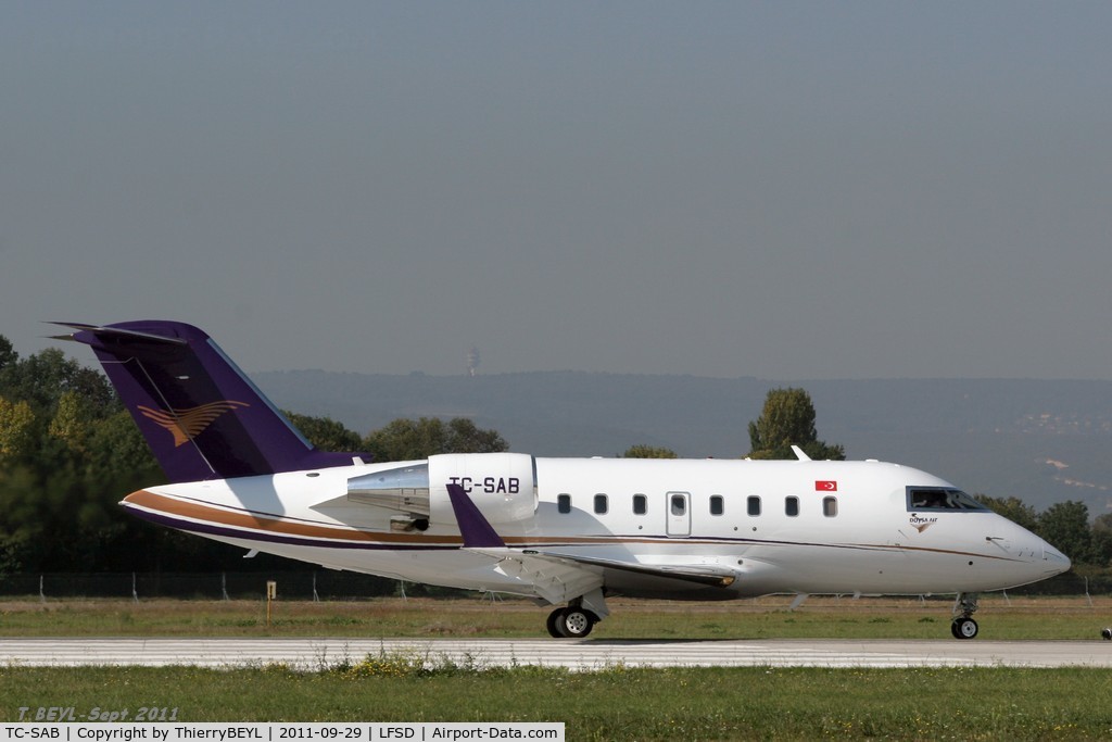 TC-SAB, 2007 Bombardier Challenger 605 (CL-600-2B16) C/N 5730, See at Dijon-Longvic airport