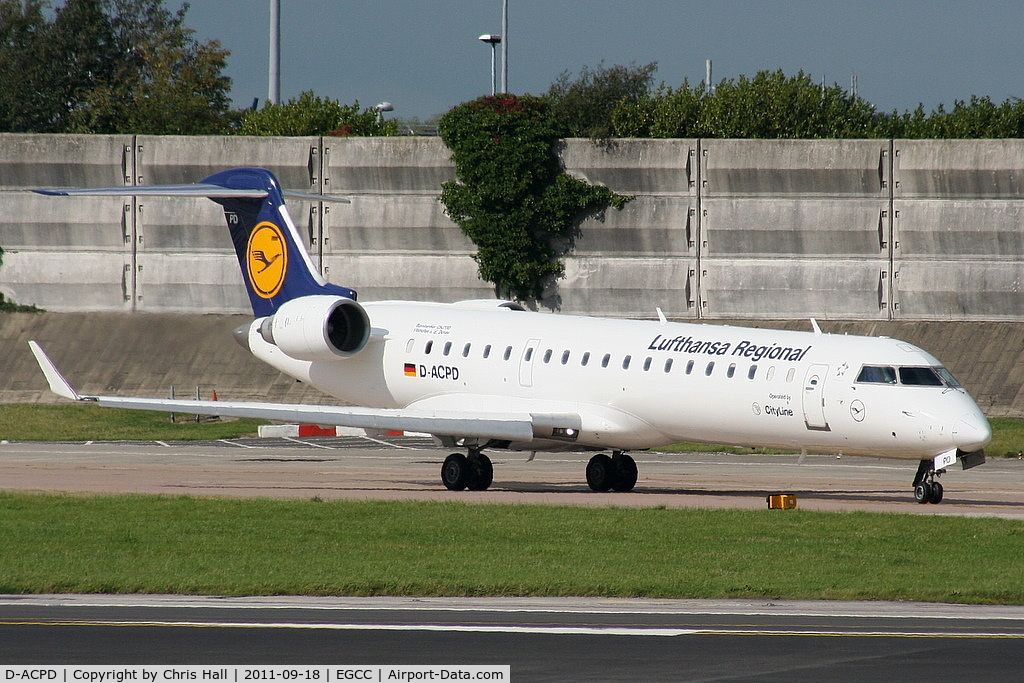 D-ACPD, 2001 Canadair CRJ-701ER (CL-600-2C10) Regional Jet C/N 10015, Lufthansa Regional