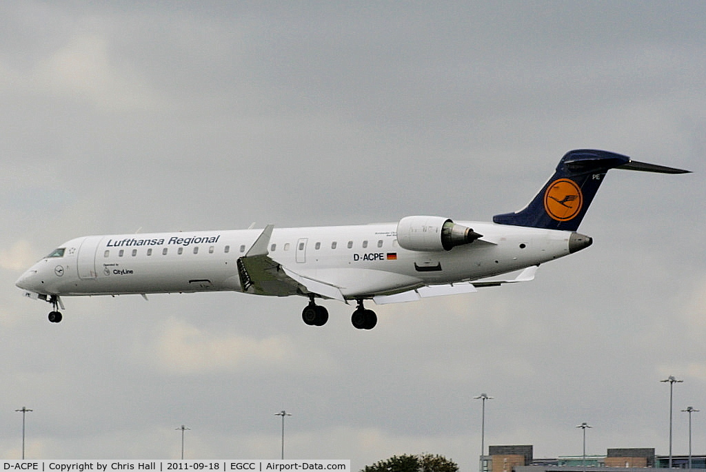D-ACPE, 2001 Bombardier CRJ-701ER (CL-600-2C10) Regional Jet C/N 10027, Lufthansa Regional
