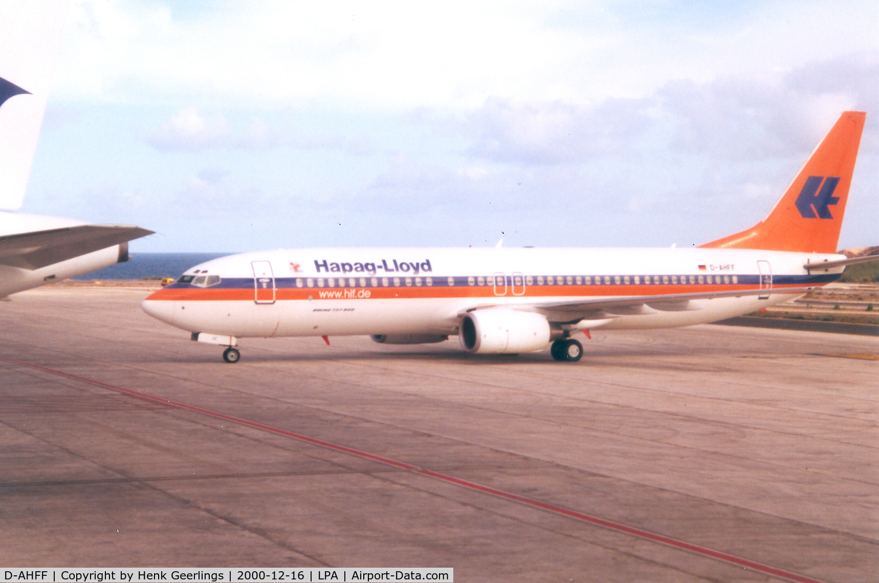 D-AHFF, 1998 Boeing 737-8K5 C/N 27980, Hapag-Lloyd
