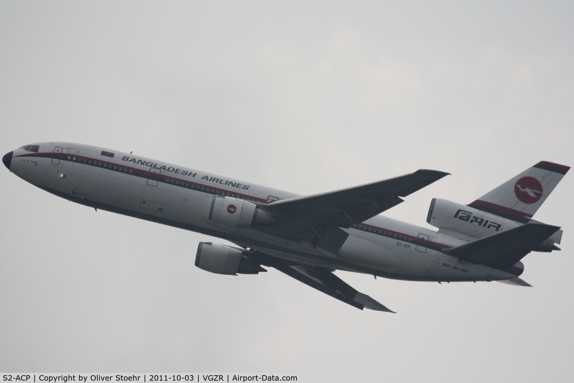 S2-ACP, 1979 McDonnell Douglas DC-10-30 C/N 46995/275, 03.10.2011 - DAC - departure