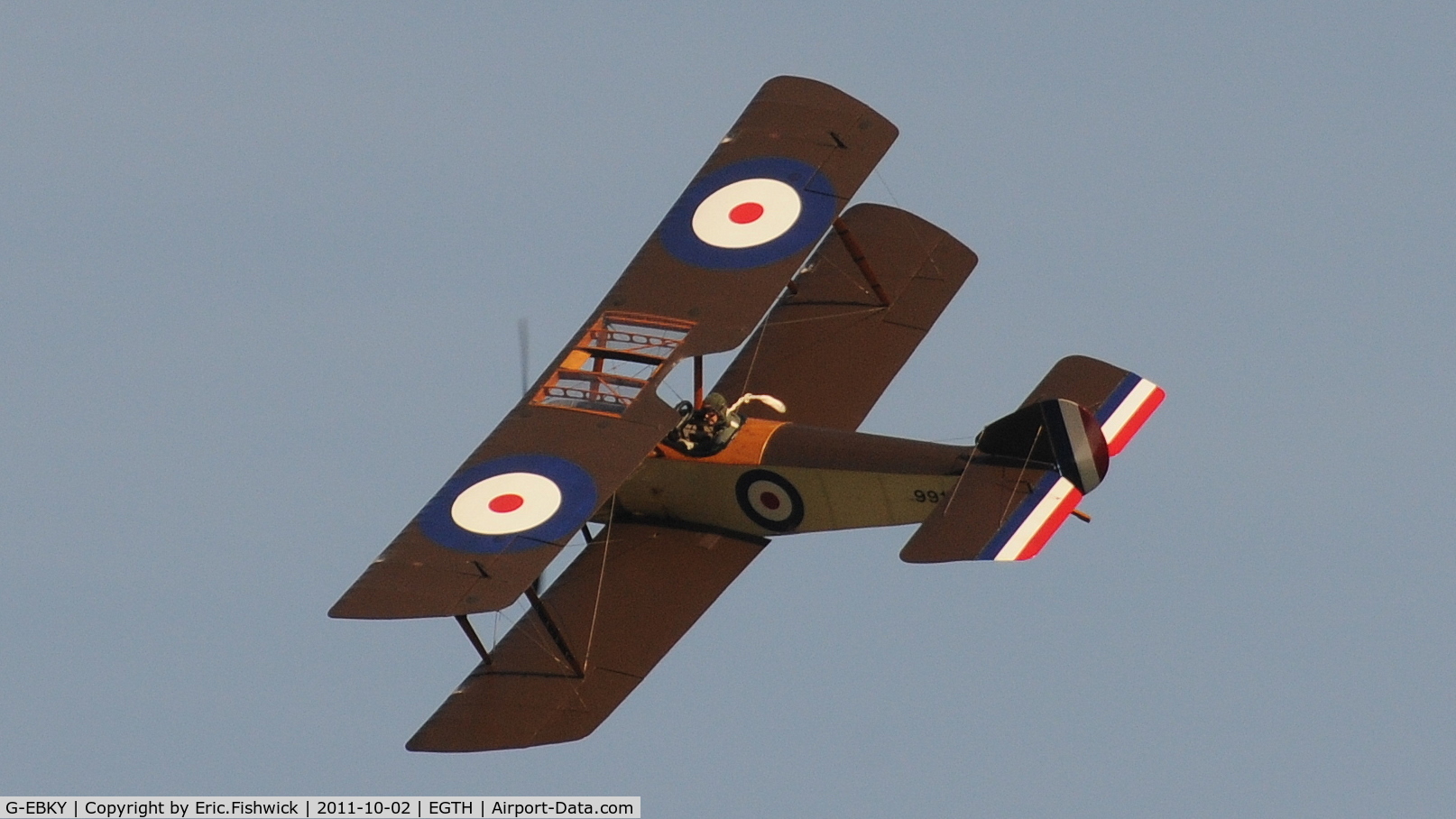 G-EBKY, 1920 Sopwith Pup C/N W/O 3004/14, 41. 9917 at Shuttleworth Autumn Air Display, October, 2011