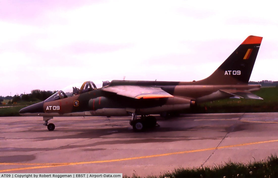 AT09, Dassault-Dornier Alpha Jet 1B C/N B09/1027, 1980's.