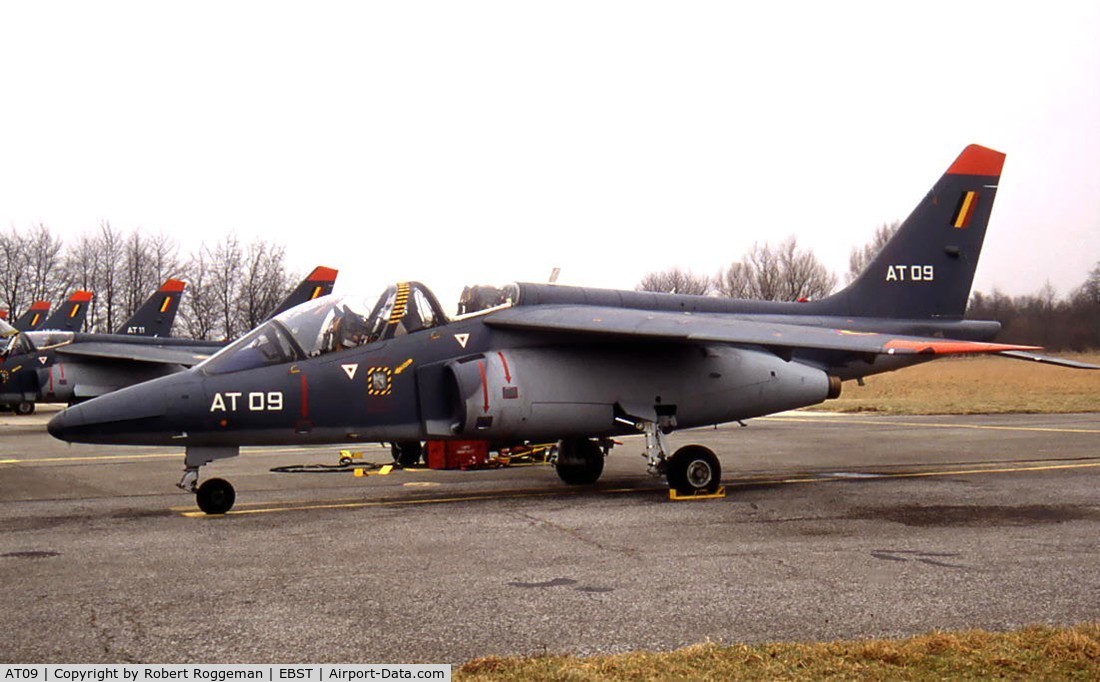 AT09, Dassault-Dornier Alpha Jet 1B C/N B09/1027, 1990's.