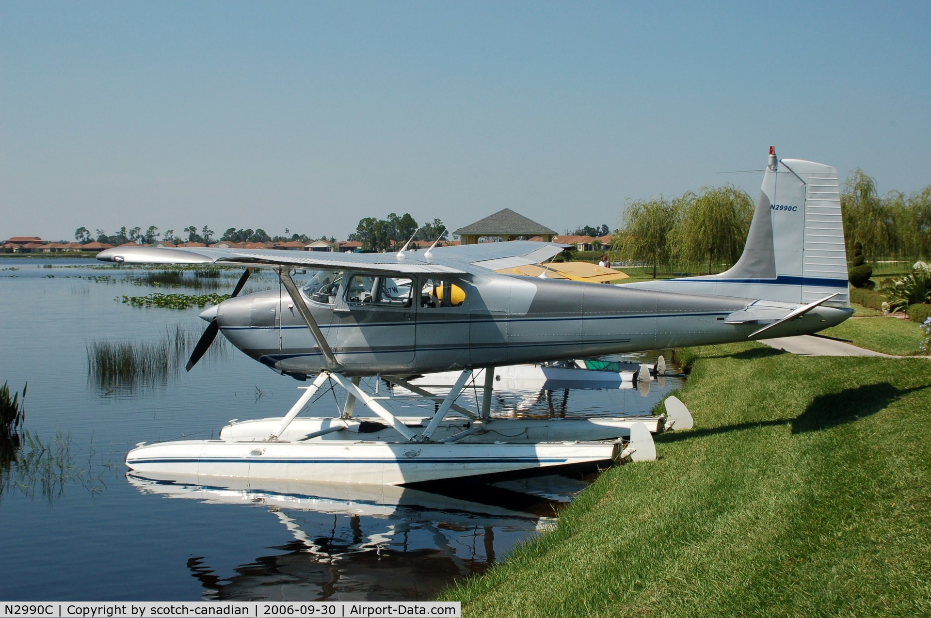 N2990C, 1954 Cessna 180 C/N 30890, 1954 Cessna 180 N2990C at Lake Ashton Golf Club, Lake Wales, FL