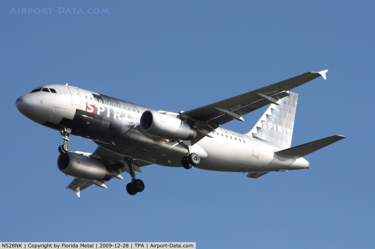 N528NK, 2007 Airbus A319-132 C/N 2983, Spirit A319