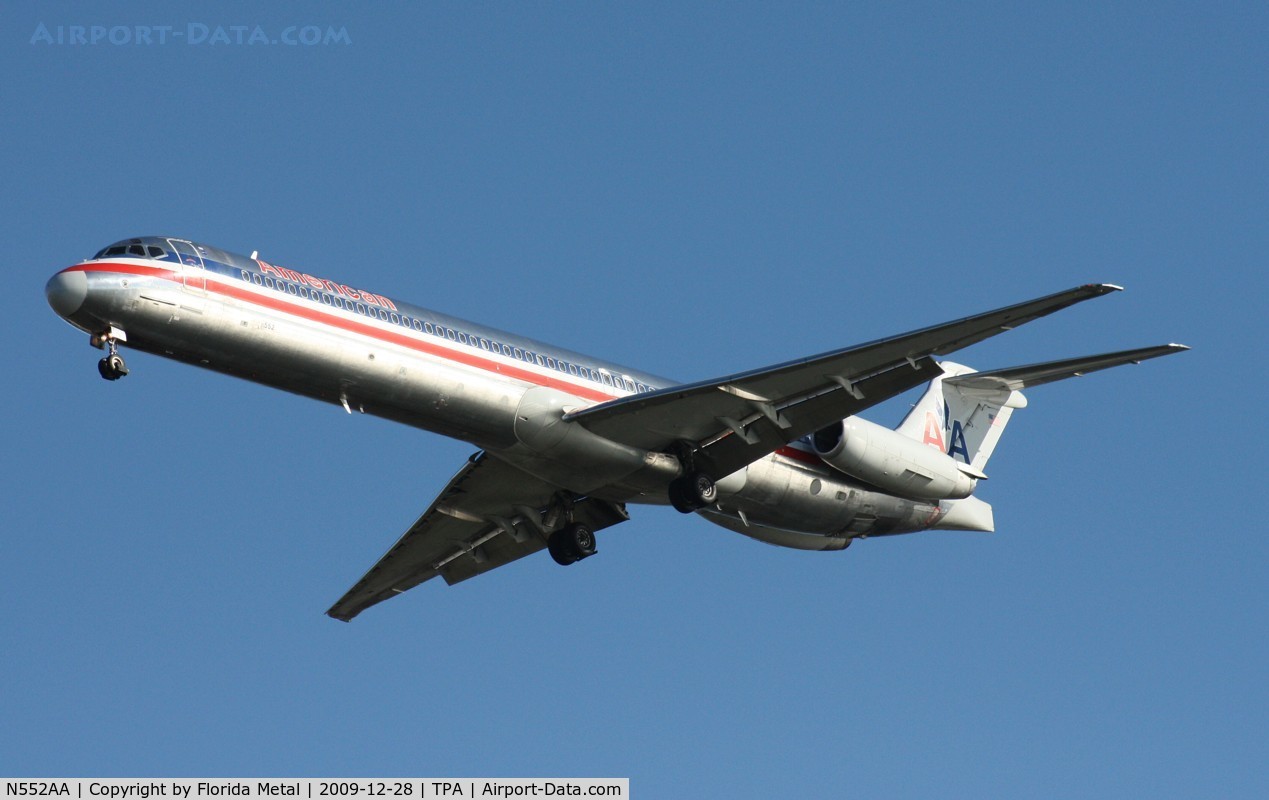 N552AA, 1991 McDonnell Douglas MD-82 (DC-9-82) C/N 53034, American MD-82