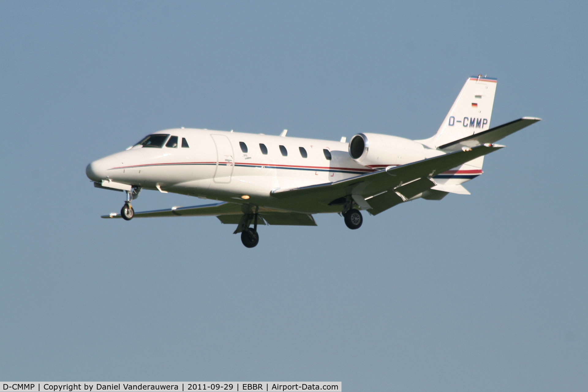 D-CMMP, 2007 Cessna 560 Citation Excel XLS C/N 560-5719, Arrival to RWY 25L
