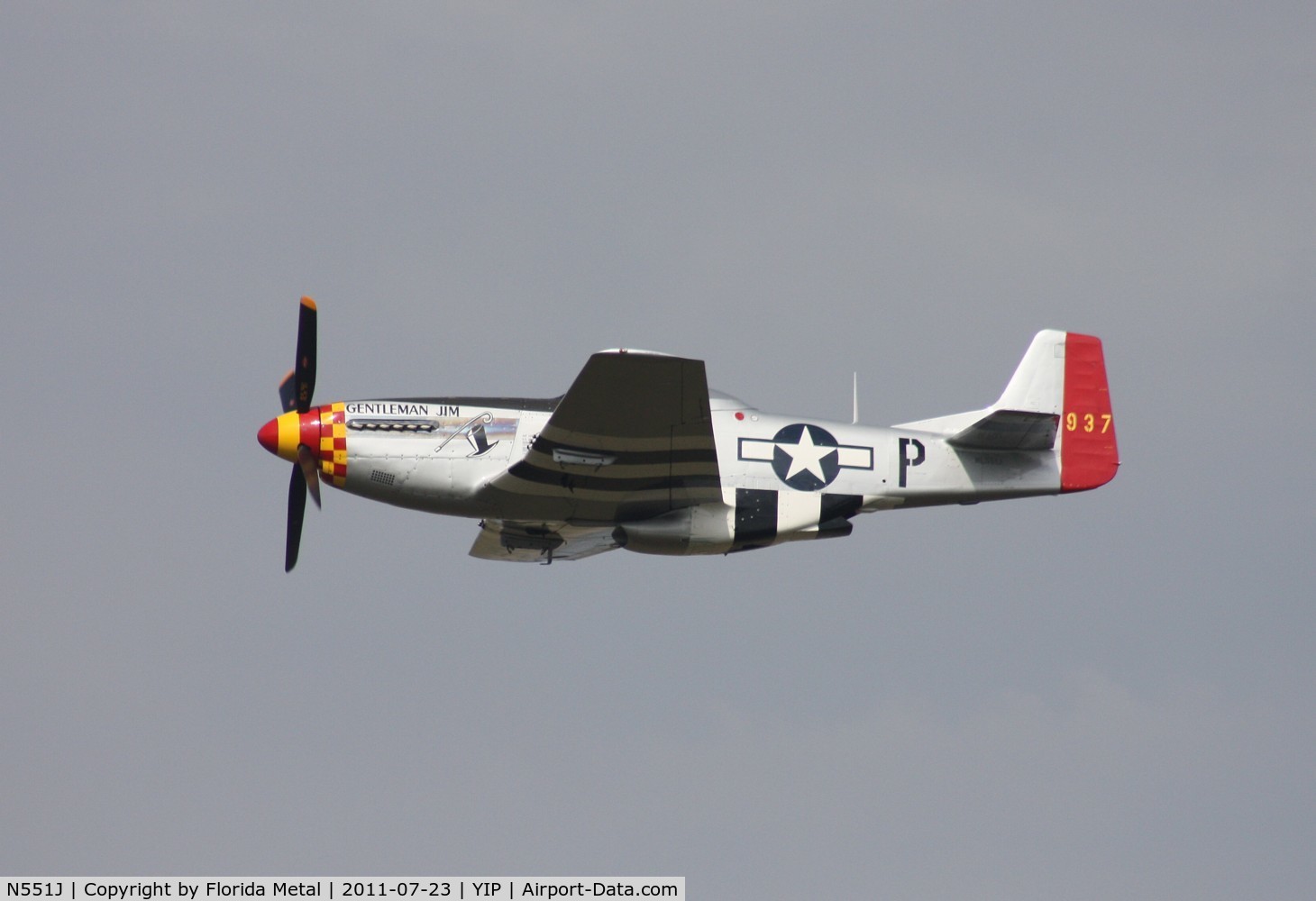 N551J, 1957 North American P-51D Mustang C/N 44-74230, Roush's Gentleman Jim being flown by Jimmy Leeward