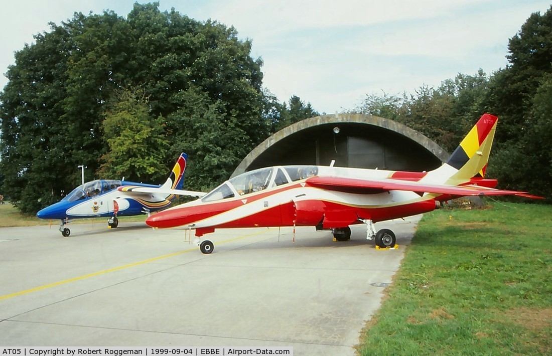 AT05, Dassault-Dornier Alpha Jet 1B C/N B05/1018, 20 Years A-jet Belgian Air Force.7 Squadron..AT25 Demo.