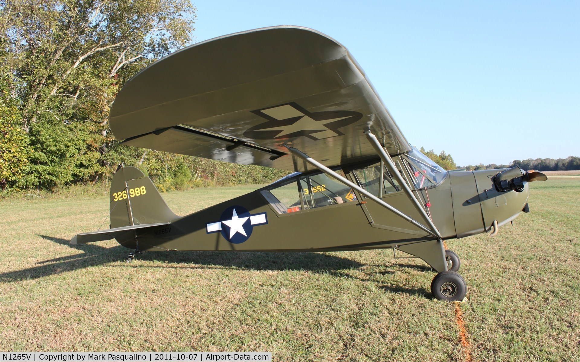 N1265V, 1943 Aeronca 0-58B Grasshopper C/N 058B11253, Aeronca O-58B
