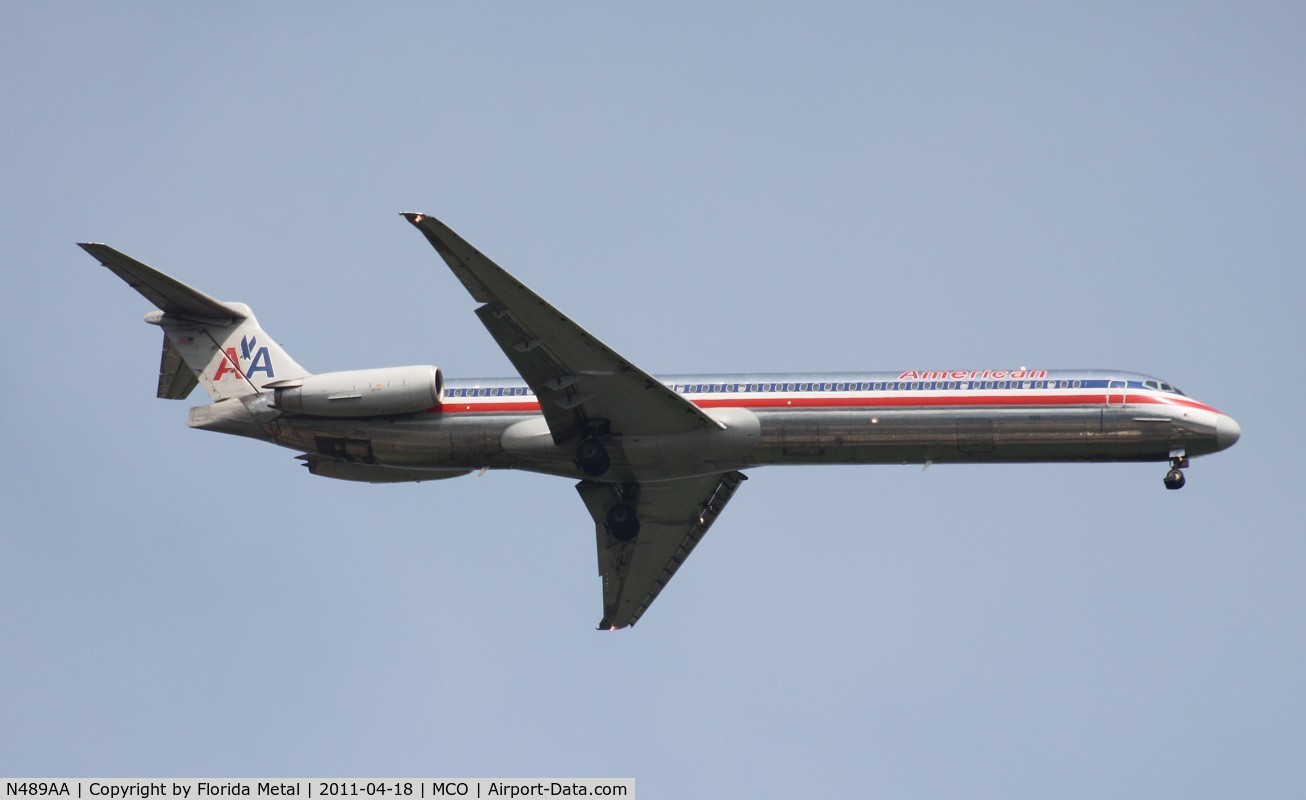 N489AA, 1989 McDonnell Douglas MD-82 (DC-9-82) C/N 49682, American MD-82