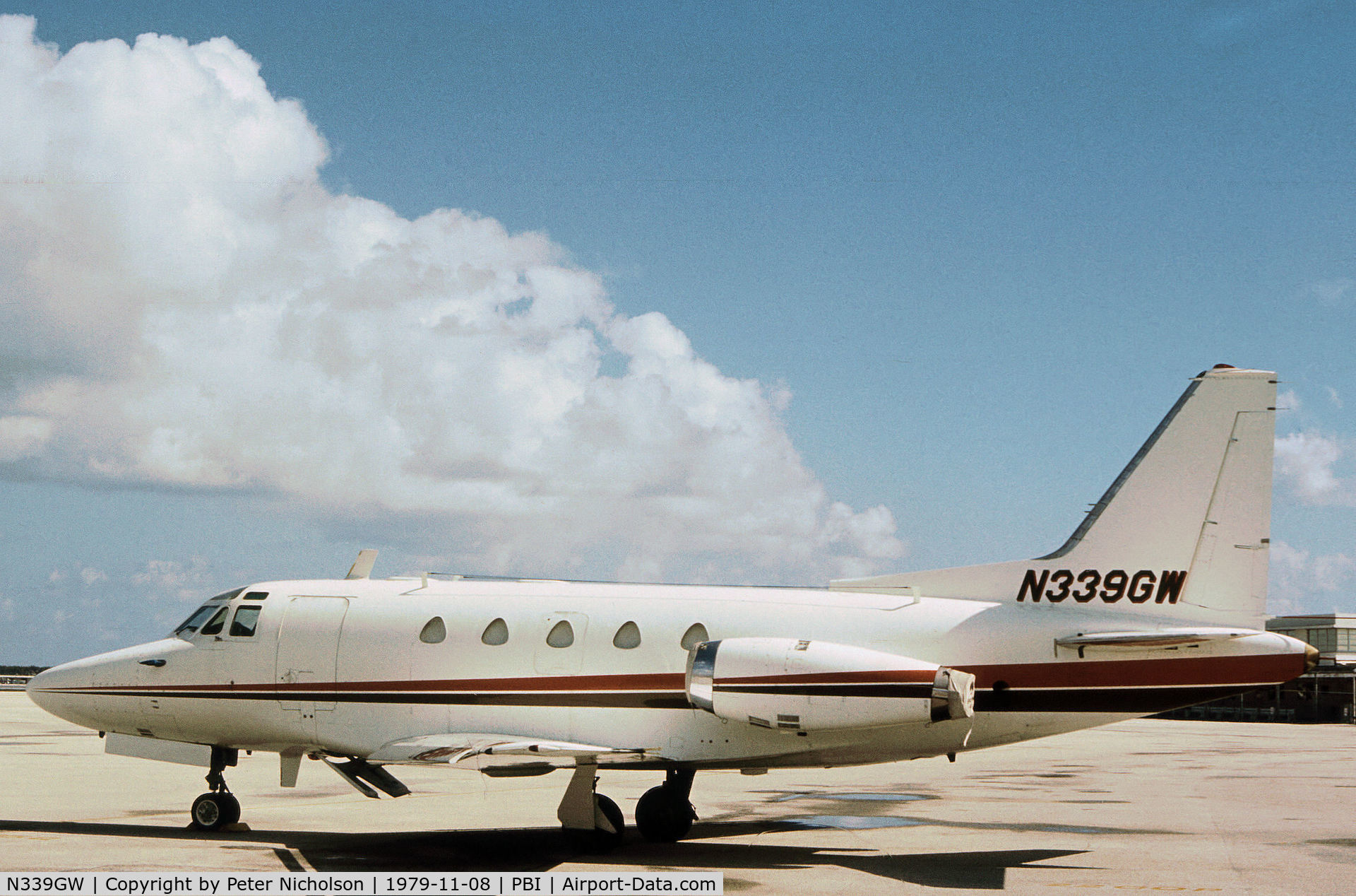 N339GW, 1968 North American NA-265-60 C/N 306-18, Sabre 60 as seen at West Palm Beach in November 1979.