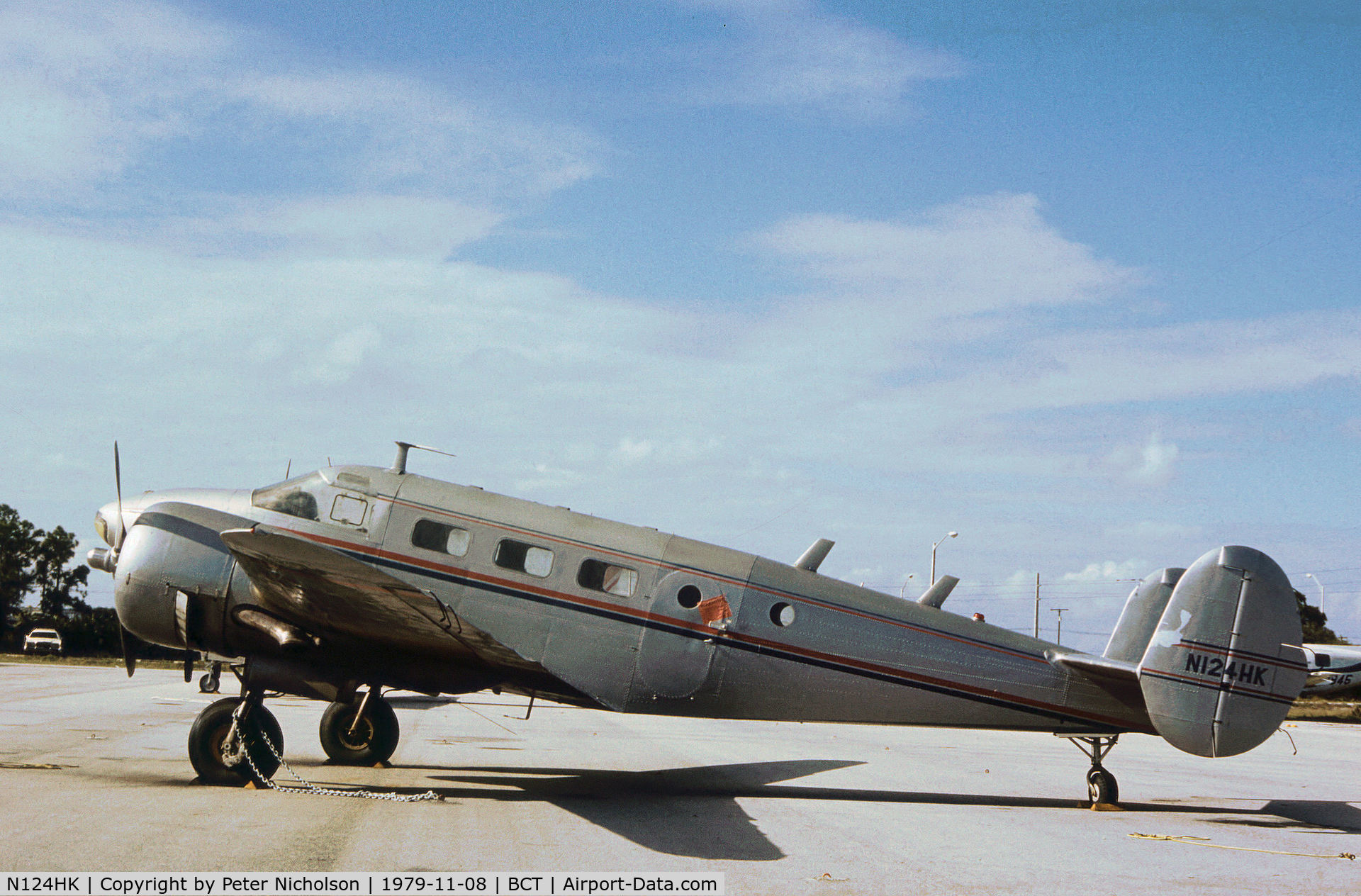 N124HK, 1952 Beech C-45H Expeditor C/N AF-603, Beech C-45H as seen at Boca Raton in November 1979.